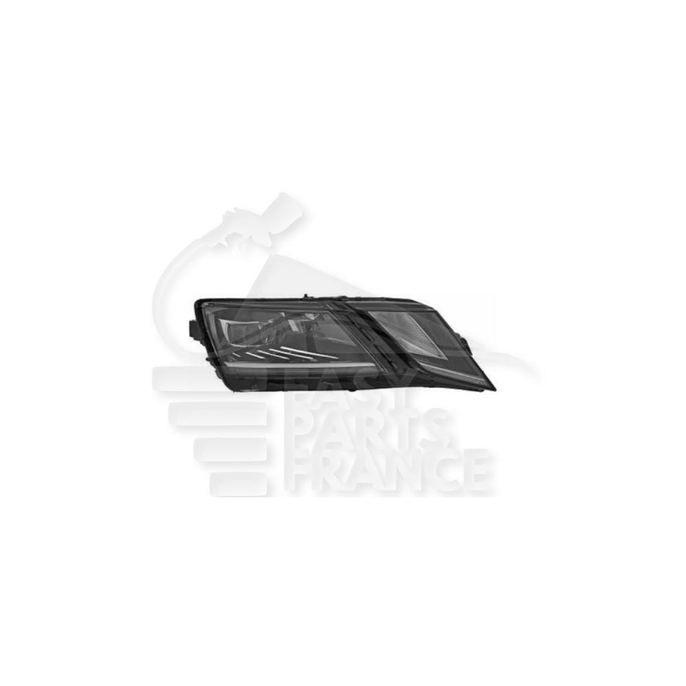 PHARE OPTIQUE DROIT LED ÉLECTRIQUE AVEC MOTEUR et FEU DE JOUR LED SANS MODULE pour SKODA OCTAVIA