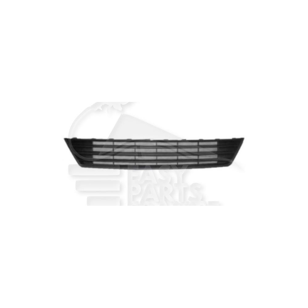 GRILLE DE PARE-CHOC AVANT CENTRALE NOIRE pour VOLKSWAGEN CADDY