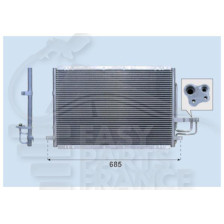 CONDENSEUR ESSENCE TOUS TYPES 605 X 450 X 20 pour KIA CARENS