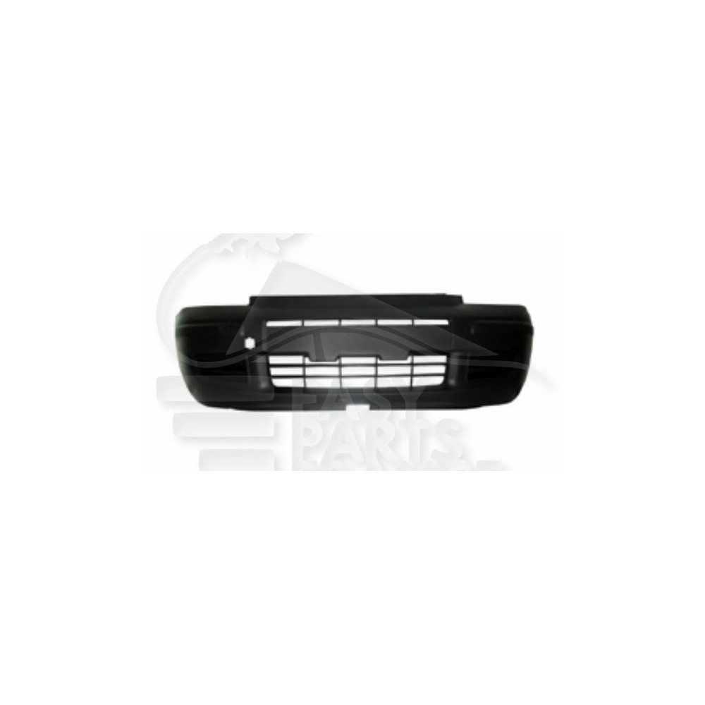 PARE-CHOC AVANT NOIR AVEC GRILLE pour FIAT PANDA