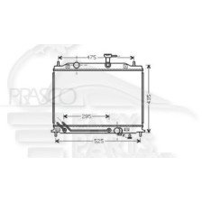 RADIATEUR 1.5 CRDI BOÎTE MÉCA AVEC OU SANS CLIM pour KIA RIO