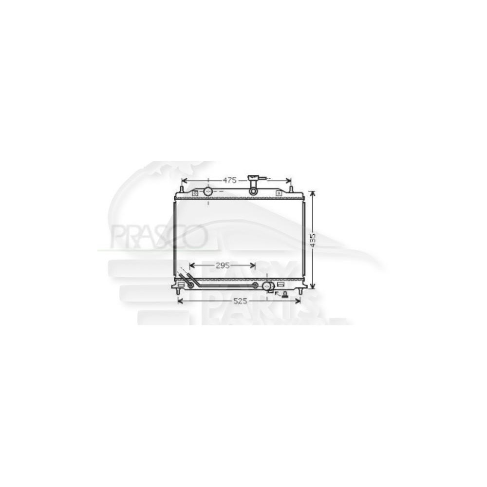 RADIATEUR 1.5 CRDI BOÎTE MÉCA AVEC OU SANS CLIM pour KIA RIO