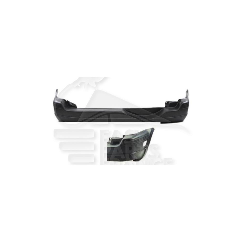 PARE-CHOC ARRIÈRE NOIR AVEC FEU pour HONDA CRV