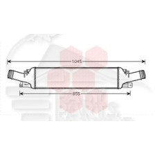 ECHANGEUR 1.8/2.0 TFSI - 2.0 TDI - 665 X 142 X 64 pour AUDI A4