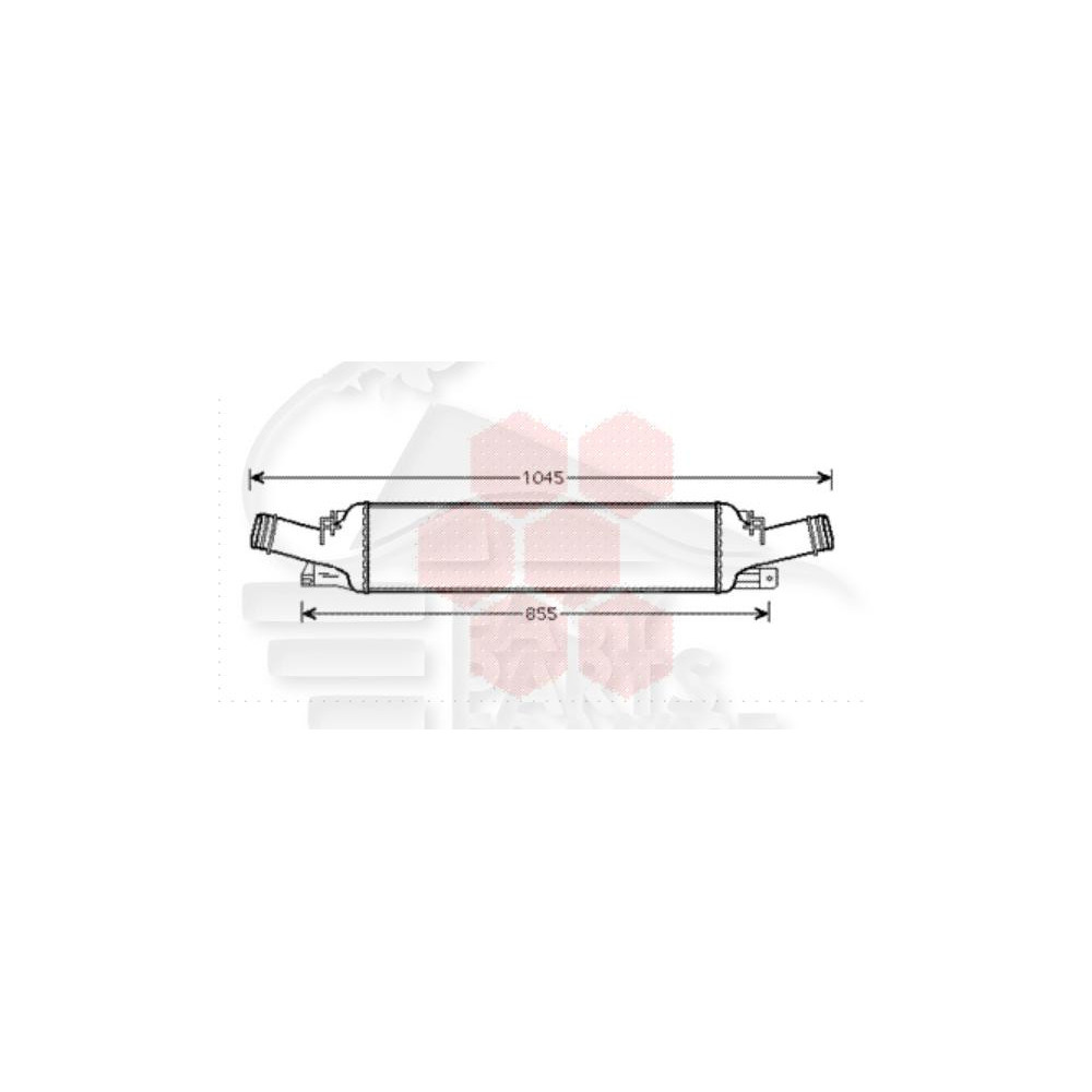 ECHANGEUR 2.0 TFSI - 2.0 TDI - 665 X 142 X 64 pour AUDI Q5