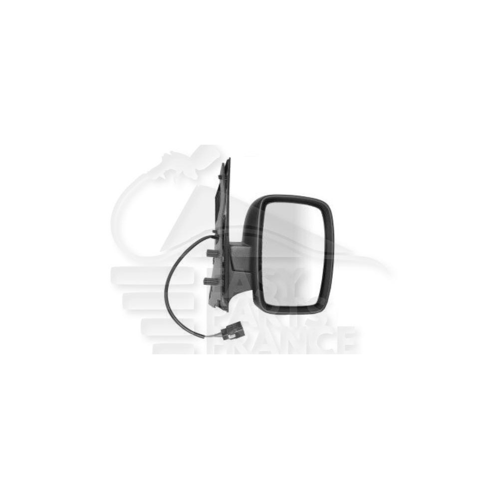 RÉTROVISEUR DROIT ÉLECTRIQUE CHAUFFANT NOIR RABATTABLE ÉLECTRIQUEMENT AVEC SONDE - SIMPLE GLACE pour FIAT SCUDO