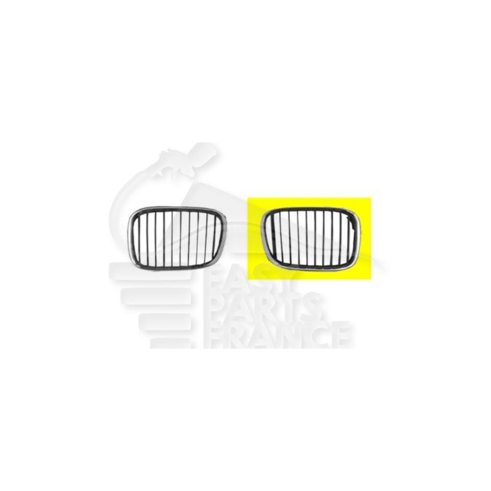 GRILLE DE CALANDRE CHROMEE AVANT-GAUCHE pour BMW S5 E39
