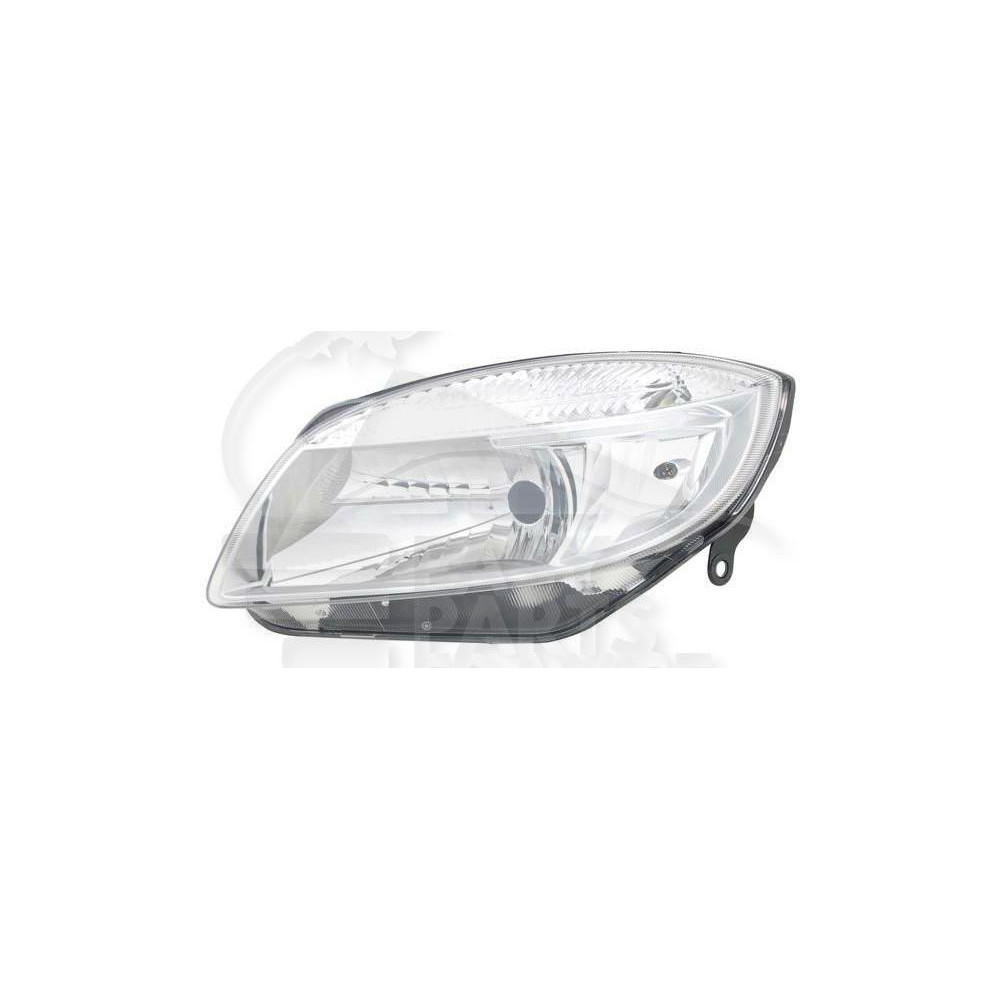 PHARE OPTIQUE GAUCHE H4 ÉLECTRIQUE AVEC MOTEUR pour SKODA FABIA