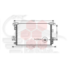 CONDENSEUR TOUS TYPES 657 X 419 X 16 pour CITROEN C4 AIRCROSS - CACTUS