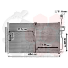 CONDENSEUR 2.0 CDTI BOÎTE AUTO 645 X 390 X 16 pour OPEL ANTARA