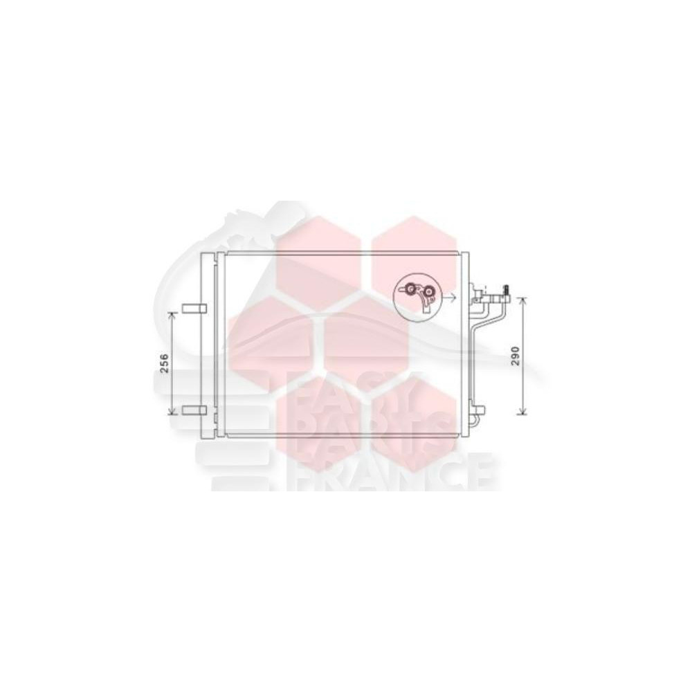 CONDENSEUR 1.6I ECOBOOST - 2.0 TDCI 605 X 470 X 16 pour FORD C MAX