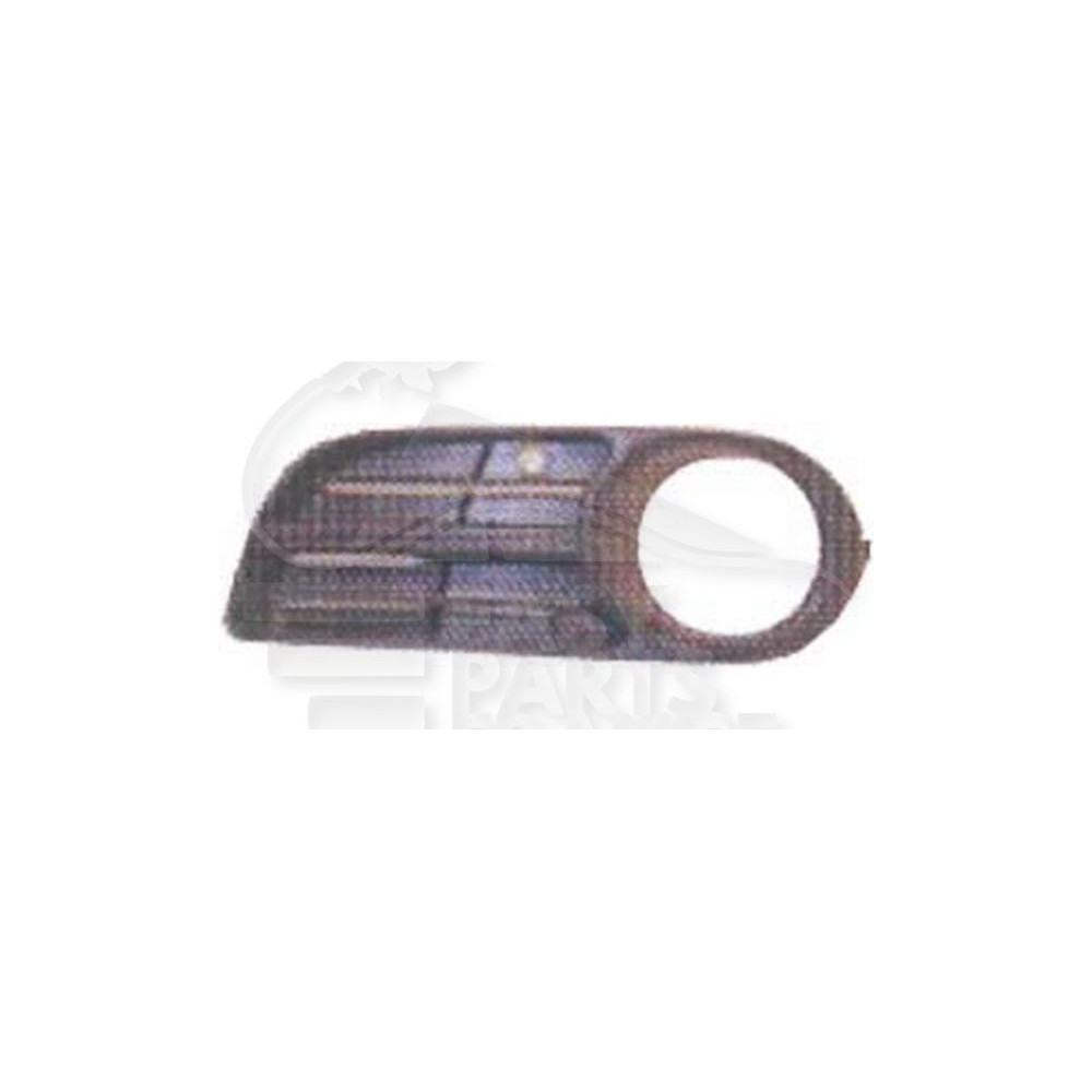 GRILLE DE PARE-CHOC AVANT-GAUCHE AVEC EMPLACEMENT ANTI-BROUILLARD NOIRE pour SKODA FABIA