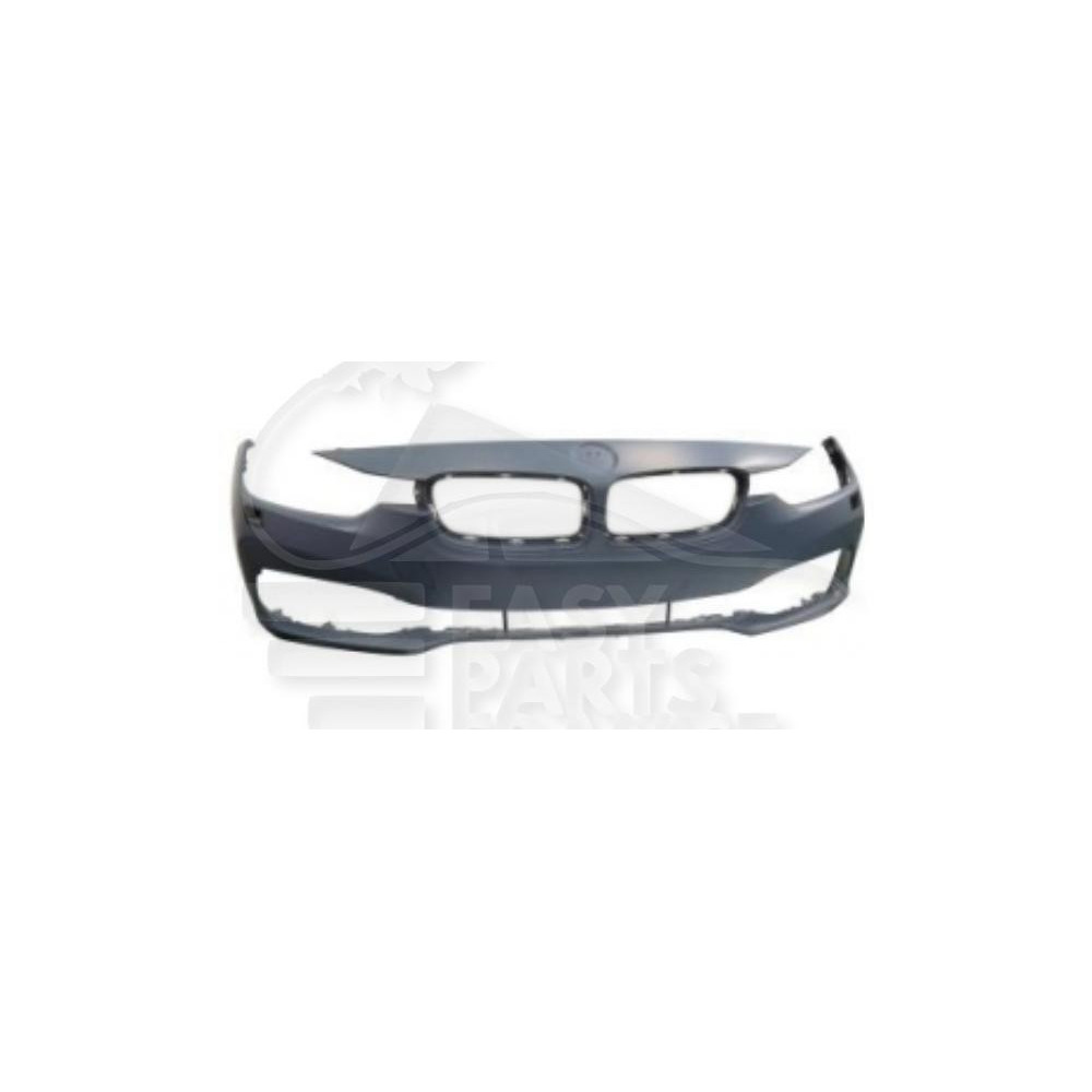 PARE-CHOC AVANT A PEINDRE SANS PACKONTROL - AVEC LAVE PHARE - MODÈLE LUXE LINE pour BMW S3 F 30