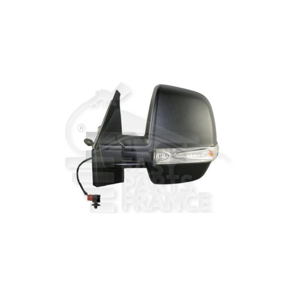 RÉTROVISEUR GAUCHE A CABLE NOIR AVEC FEU DOUBLE GLACE pour FIAT DOBLO