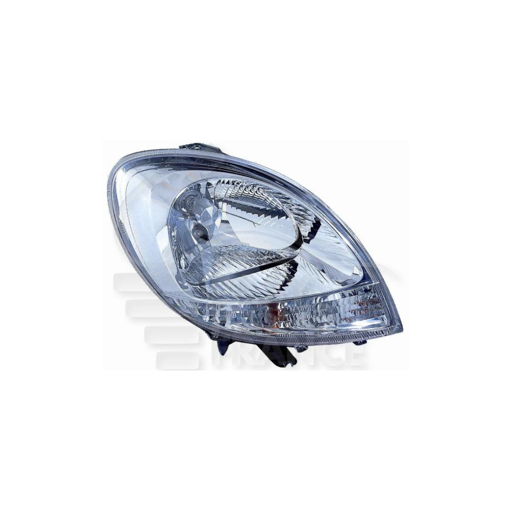 PHARE OPTIQUE DROIT H4 ÉLECTRIQUE SANS MOTEUR FOND CHROME FOND BLANC pour NISSAN KUBISTAR