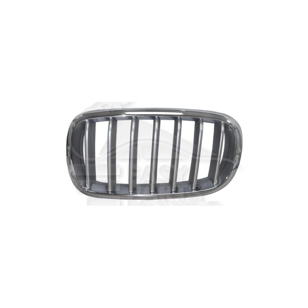 GRILLE DE CALANDRE GAUCHE CHROMEE/TITANIUM pour BMW X6