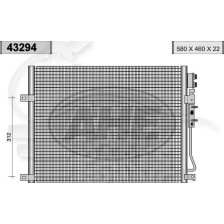 CONDENSEUR TOUS TYPES 580 X 460 X 22 pour JEEP GRAND CHEROKEE