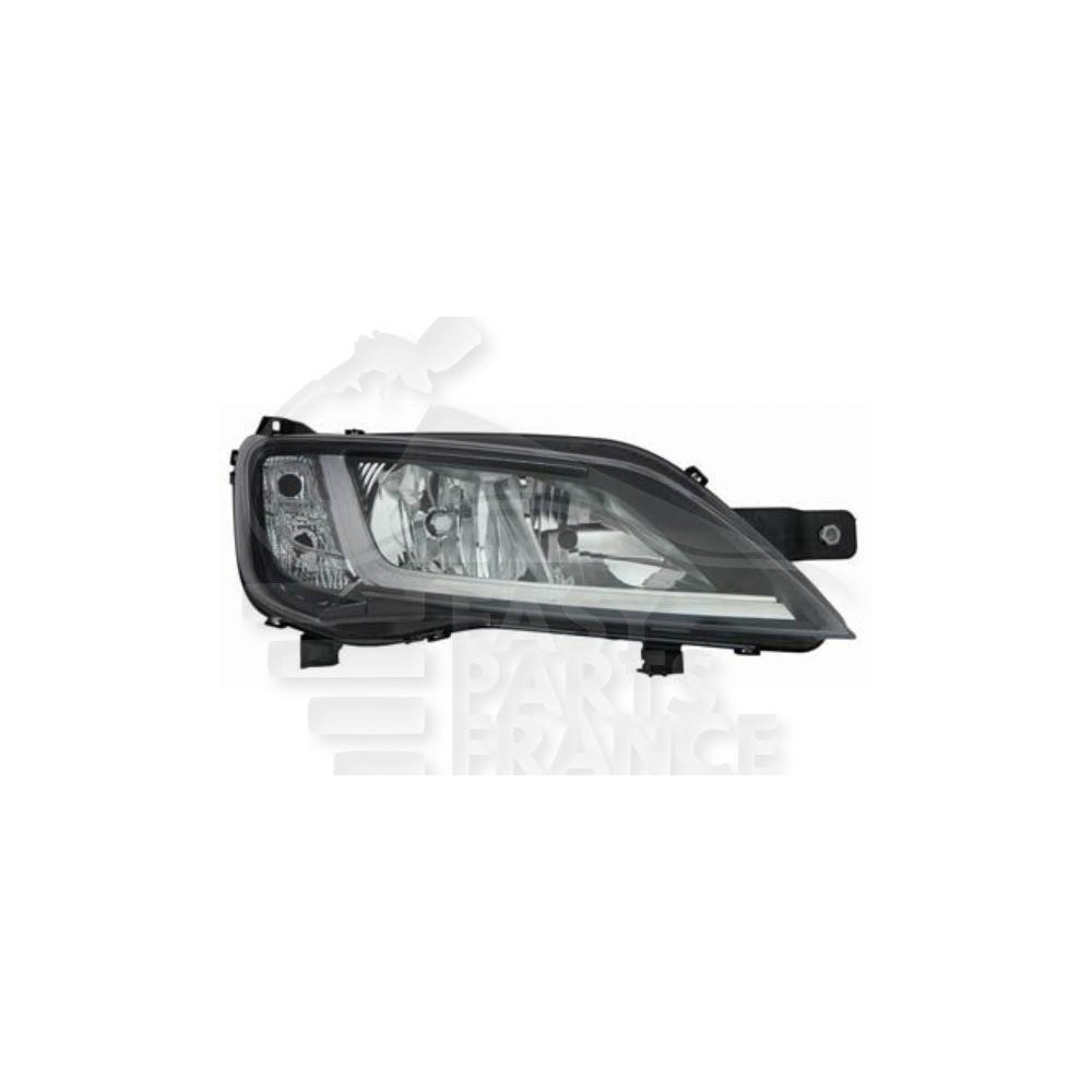 PHARE OPTIQUE DROIT H7+H7 ÉLECTRIQUE AVEC MOTEUR FOND NOIR LED pour OPEL MOVANO