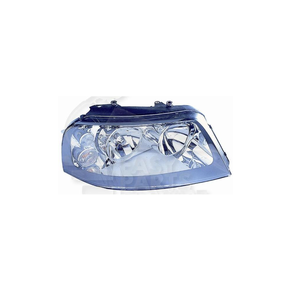 PHARE OPTIQUE DROIT H7+H1 ÉLECTRIQUE AVEC MOTEUR FOND CHROME pour SEAT ALHAMBRA