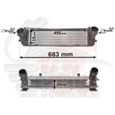 ECHANGEUR 218/220 DROIT 495 X 133 X 80 pour BMW S2