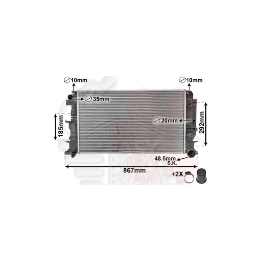 RADIATEUR DIESEL TOUS TYPES BOÎTE MÉCA 660 X 415 X 26 pour MERCEDES SPRINTER