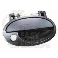 POIGNÉE PORTE EXTÉRIEUR AVANT-DROIT NOIRE AVEC TROU BARILLET pour OPEL COMBO