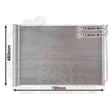 CONDENSEUR 535I / ACTIVE HYBRID - DIESEL TT TYPES 624 X 485 X 16 
