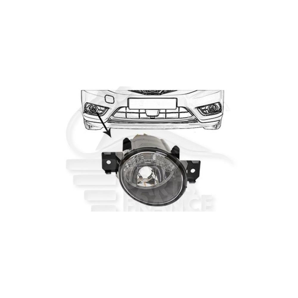 FEU DE JOUR AVEC ANTI-BROUILLARD AVANT-DROIT H11/PS19W pour NISSAN PULSAR