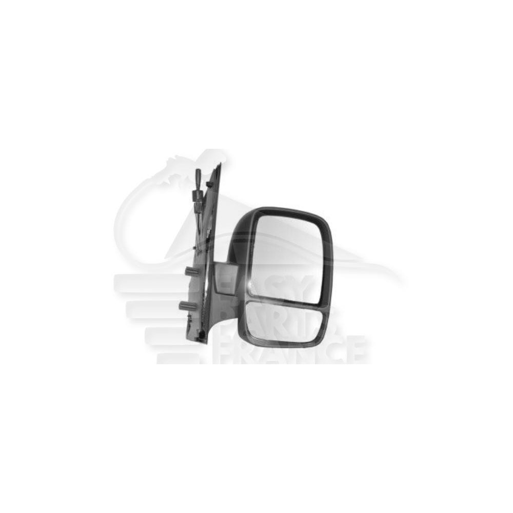 RÉTROVISEUR DROIT A CABLE DOUBLE GLACE NOIR pour CITROEN JUMPY