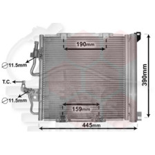 CONDENSEUR 1.3/1.7 CDTI 375 X 382 X 18 pour OPEL ASTRA