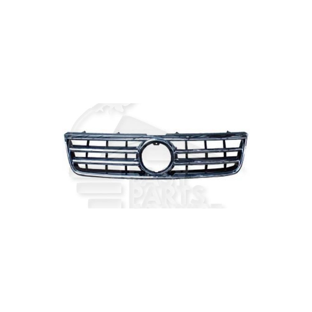 GRILLE DE CALANDRE NOIRE AVEC MOULURES CHROMEES pour VOLKSWAGEN TOUAREG