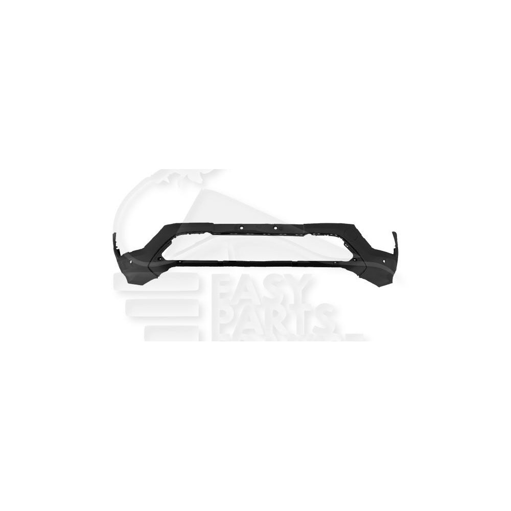 PARE-CHOC AVANT INFÉRIEUR NOIR AVEC PARK ASSIST SANS EMPLACEMENT MOULURE LATÉRAL pour FORD TRANSIT CUSTOM