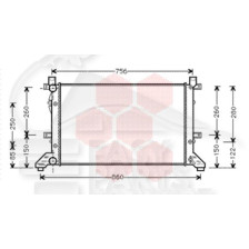 RADIATEUR TOUS TYPES SANS CLIM 680 X 415 X 32 pour VOLKSWAGEN LT II