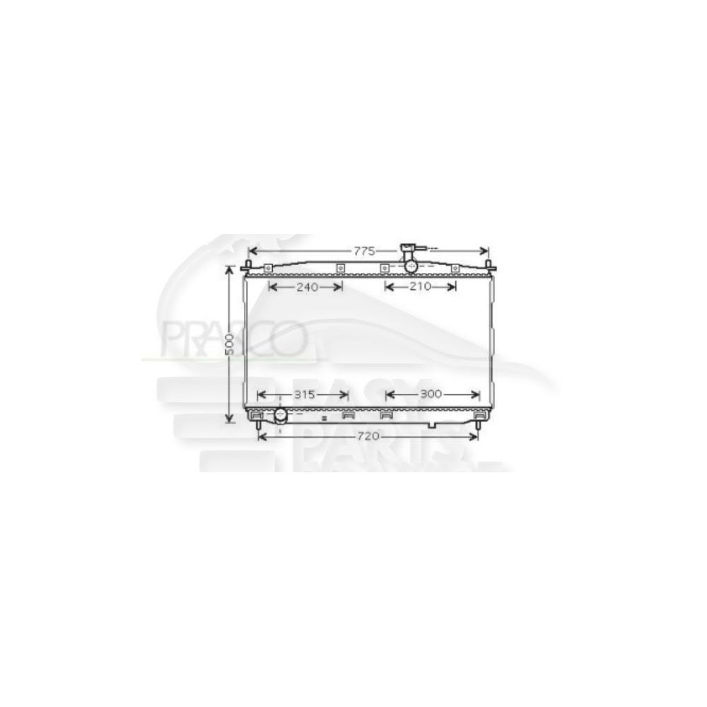 RADIATEUR TOUS TYPES BOÎTE MÉCA AVEC OU SANS CLIM pour HYUNDAI SANTA FE