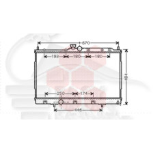 RADIATEUR 2.0 16 V BOÎTE MÉCA AVEC OU SANS CLIM pour MITSUBISHI OUTLANDER