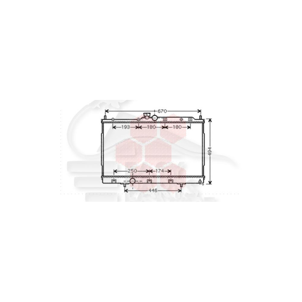 RADIATEUR 2.0 16 V BOÎTE MÉCA AVEC OU SANS CLIM pour MITSUBISHI OUTLANDER