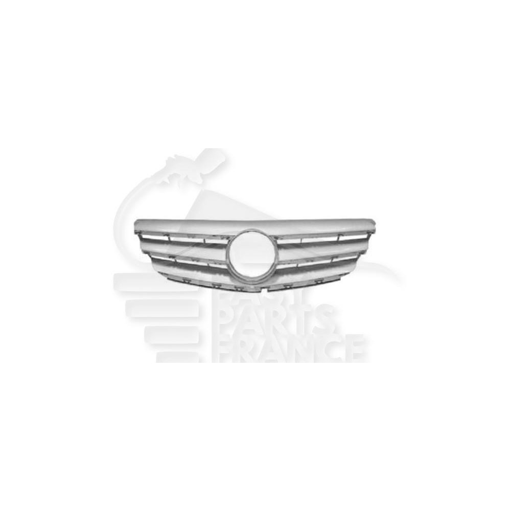 GRILLE DE CALANDRE GRISE AVEC MOULURES CHROMEES pour MERCEDES CLASSE B - W245