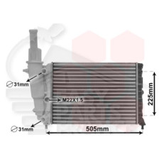 RADIATEUR 1.1I 8V 435 X 322 X 23 pour LANCIA YPSILON