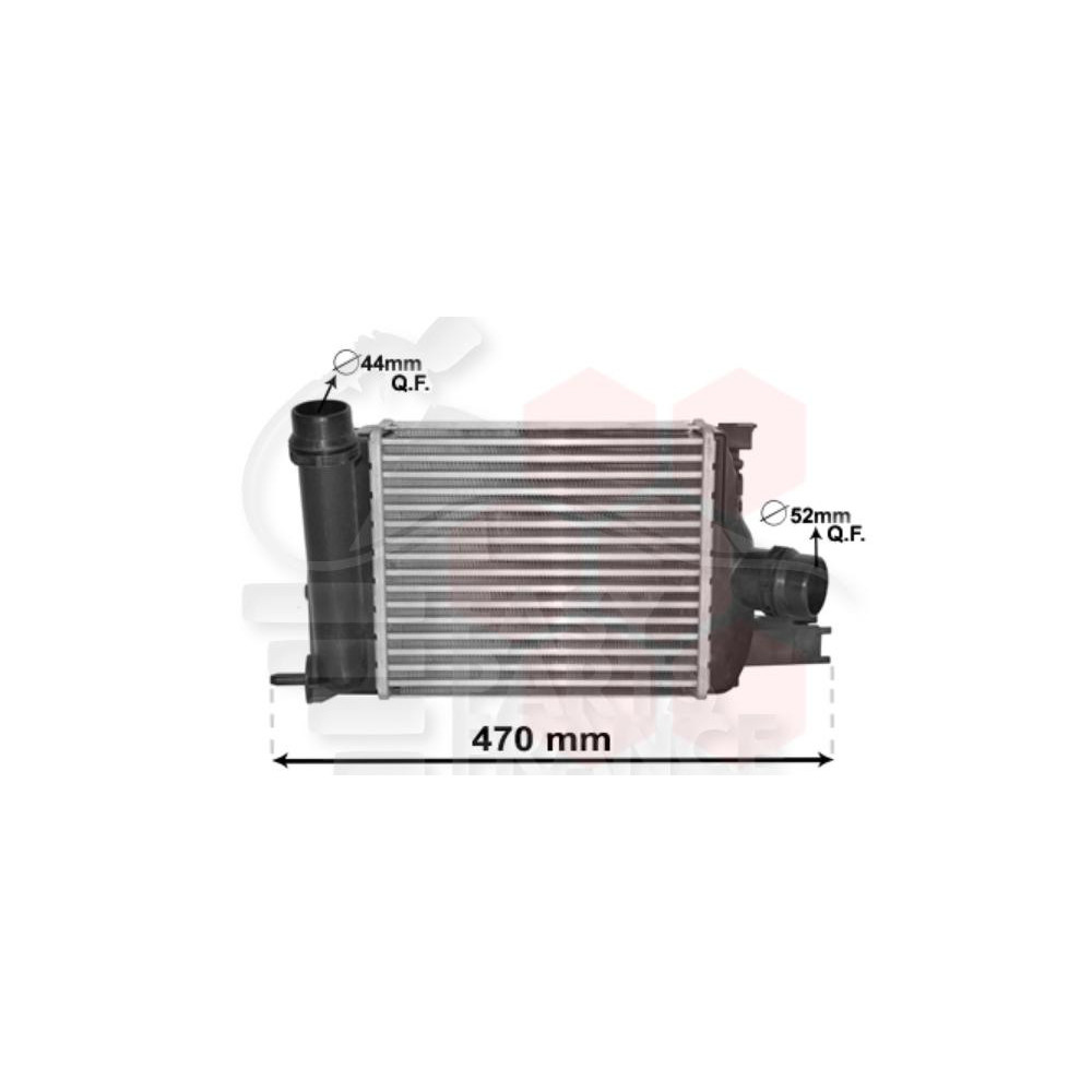 ECHANGEUR TOUS TYPES 255 X 226 X 62 pour DACIA LOGAN