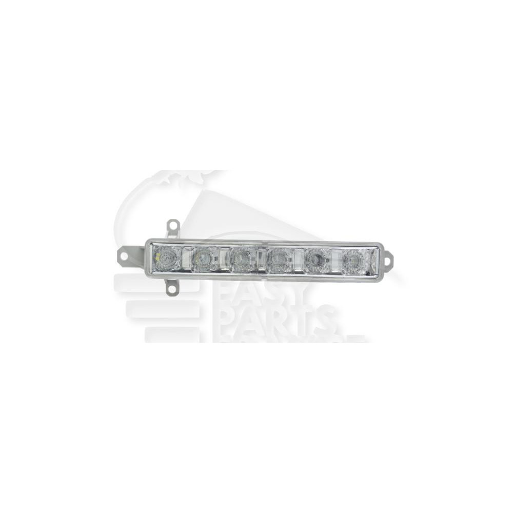 FEU DE JOUR LED - AVANT-DROIT - AVANT-GAUCHE CHROME pour TOYOTA AYGO