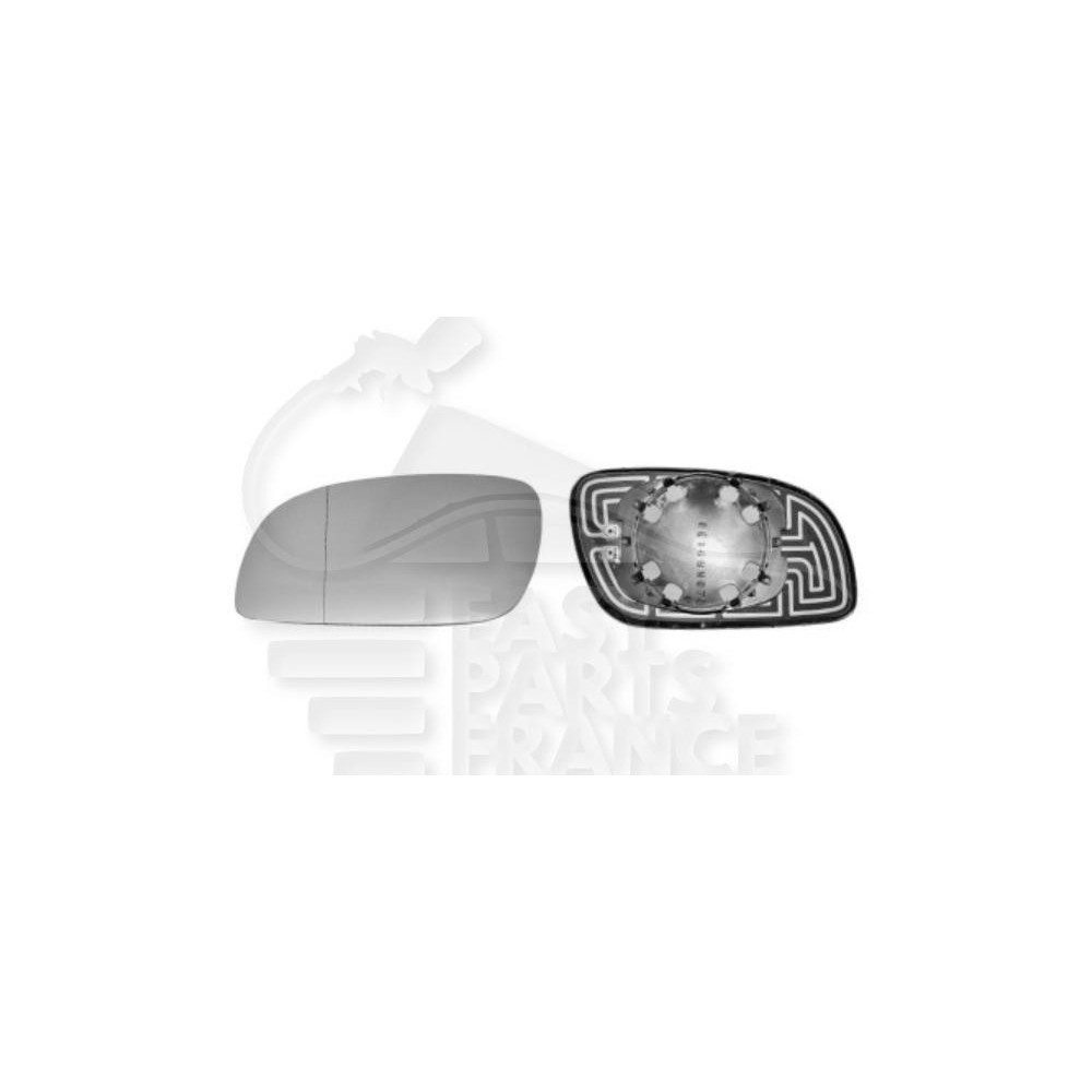 GLACE DE RÉTROVISEUR GAUCHE CHAUFFANT → 05/09 pour VOLKSWAGEN TOURAN