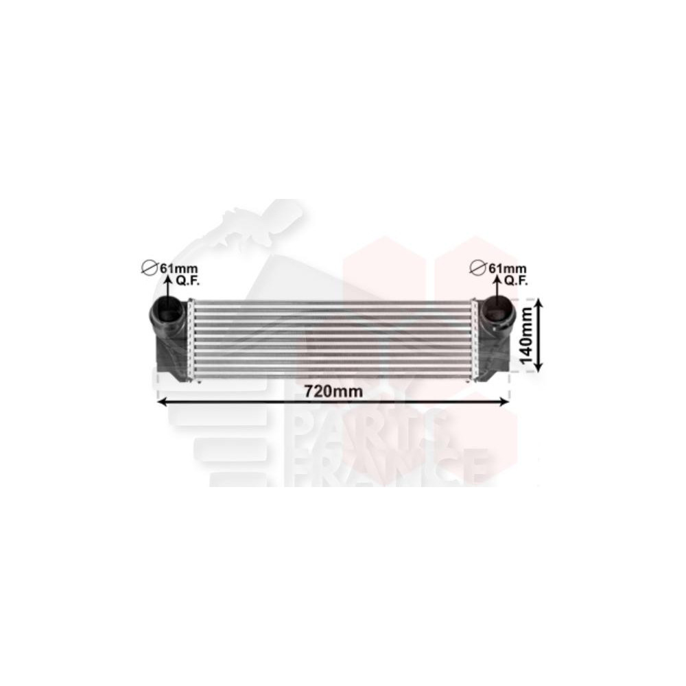 ECHANGEUR 535 I / ACTIVE HYBRID 550 X 155 X 80 pour BMW S7