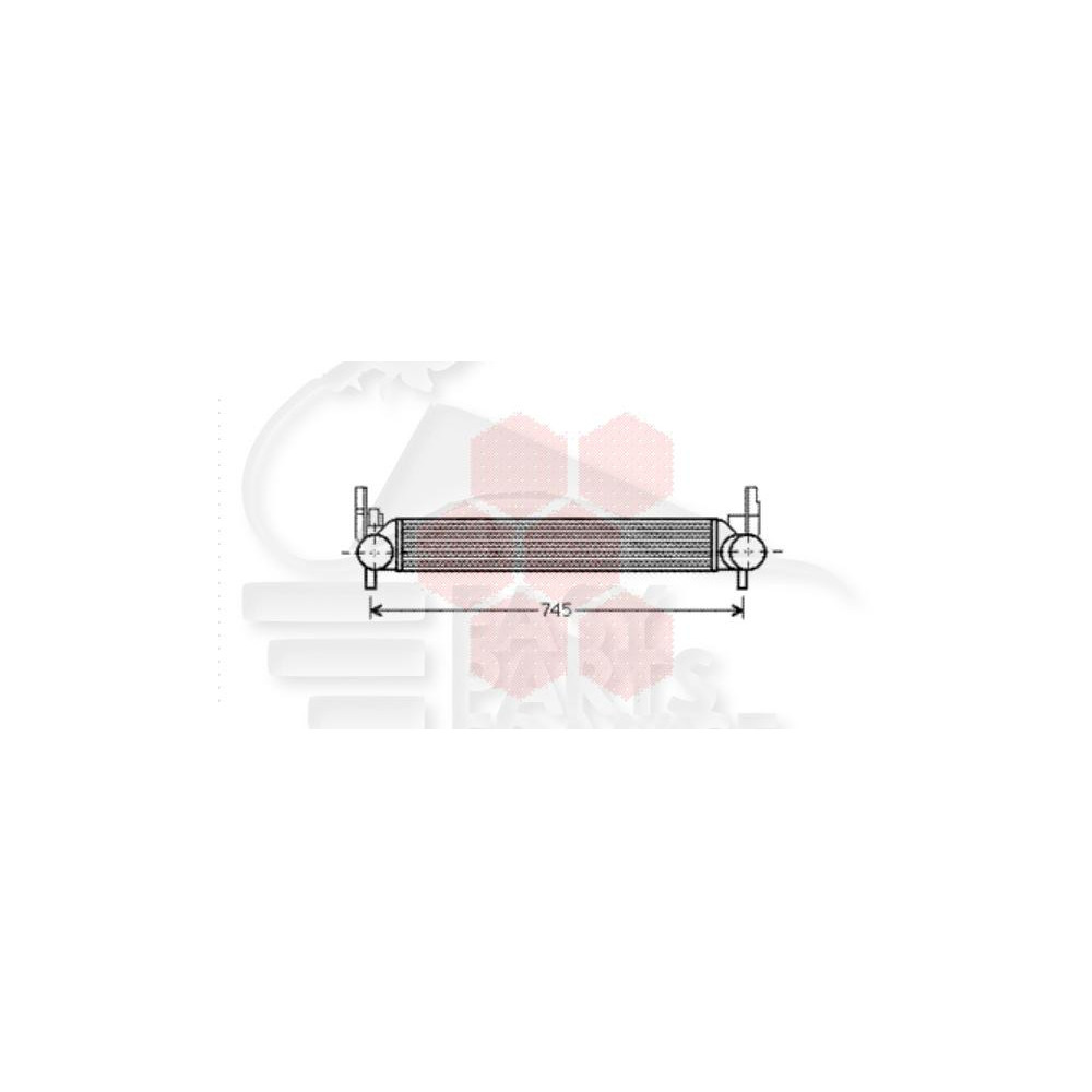 ECHANGEUR 1.2/1.6 TDI - 640 X 82 X 64 pour SKODA FABIA