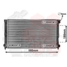 RADIATEUR 1.6 ESSENCE SANS CLIM 525 X 320 X 34 pour SEAT TOLEDO