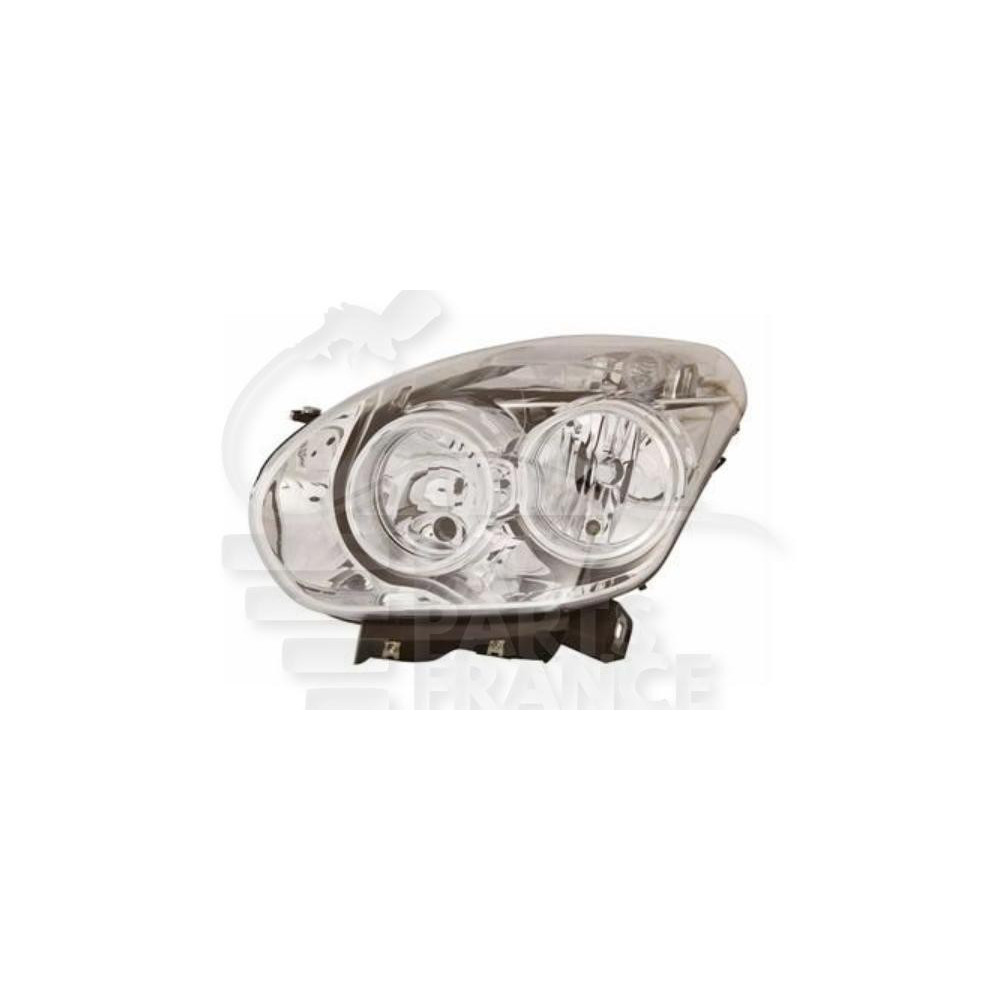 PHARE OPTIQUE GAUCHE H7+H1 ÉLECTRIQUE AVEC MOTEUR pour FIAT DOBLO
