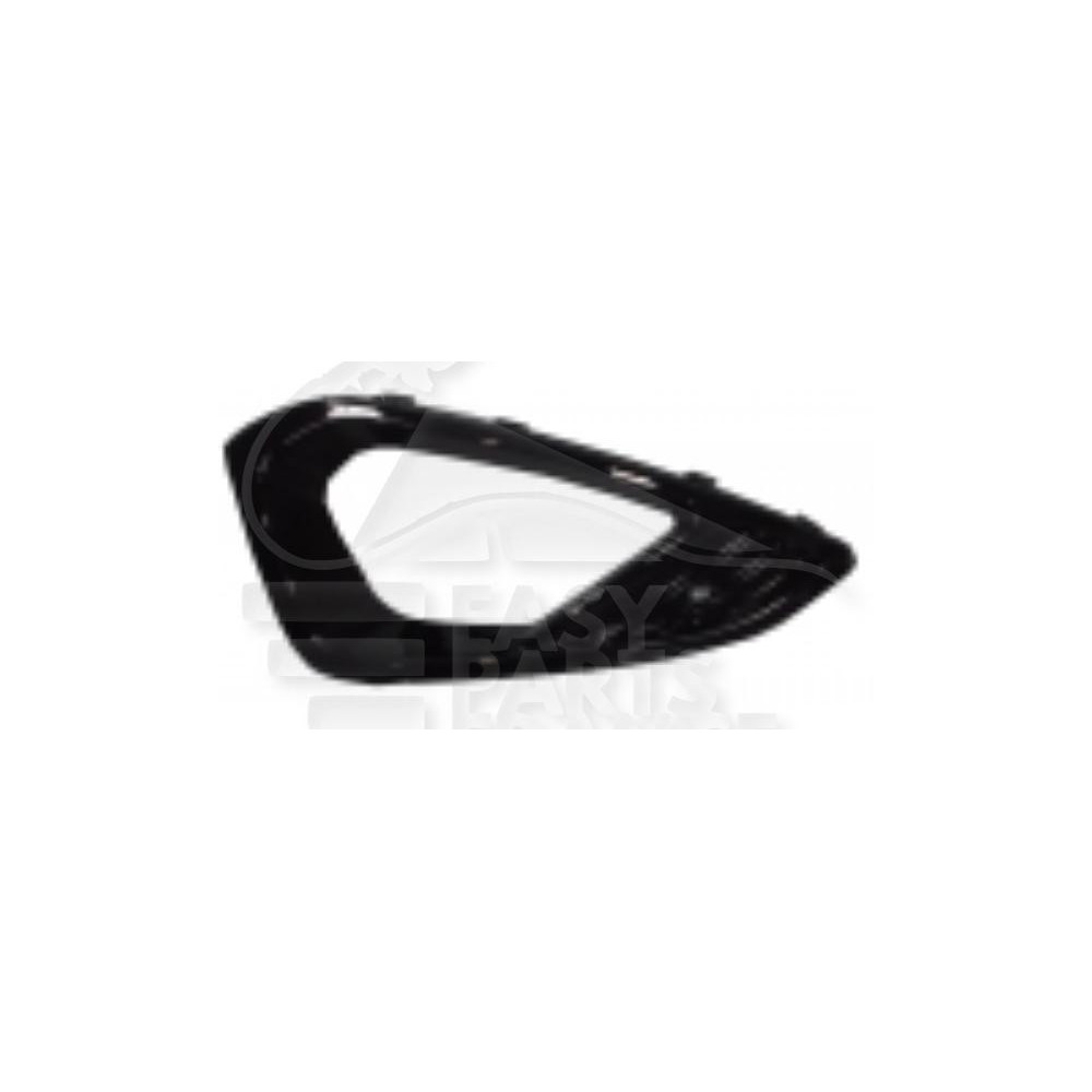 GRILLE DE PARE-CHOC AVANT-DROIT AVEC EMPLACEMENT ANTI-BROUILLARD NOIRE pour FORD FIESTA