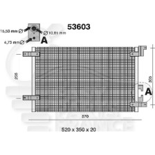 CONDENSEUR DE CLIM TOUS TYPES → 09/99 570 X 345 X 16 pour ALFA ROMEO 156