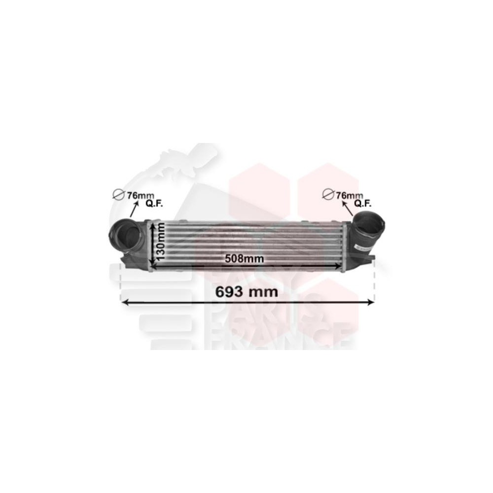 ECHANGEUR 25 DROIT XDRIVE 508 X 130 X 110 pour BMW X1