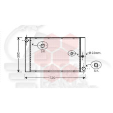 RADIA 525/530/535 D BA +/- CLIM 623 X 387 X 40 