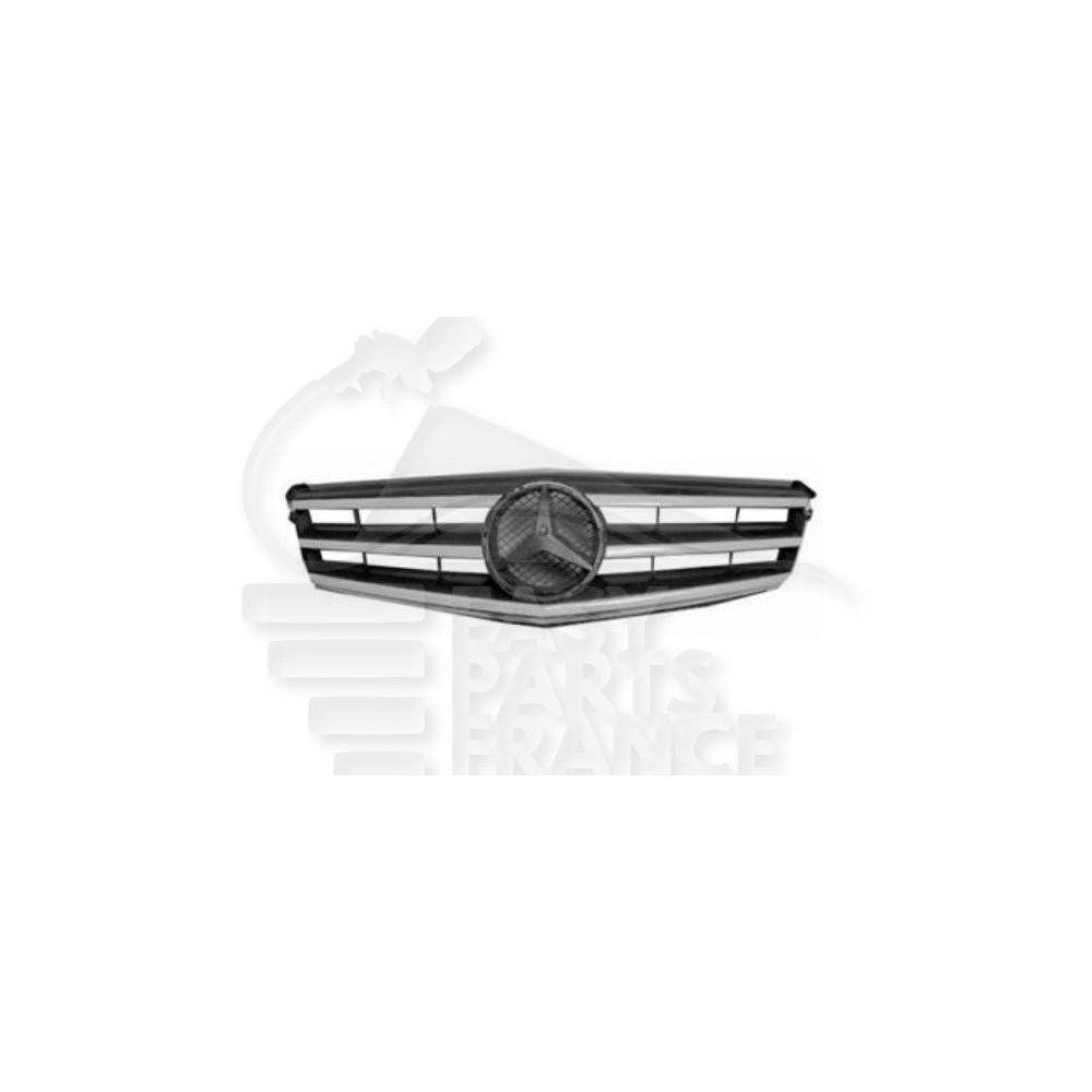 GRILLE DE CALANDRE CHROMEE/ARGENT MODÈLE AVANTGARDE pour MERCEDES CLASSE C - W204